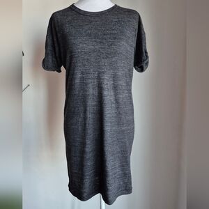 Isabel Marant Etoile Charcoal Wool Blend Shirtdress Size 2